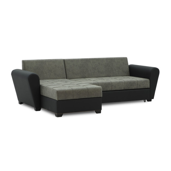 диван HOBEL CORNER MODERN BLACK 4503/ GREY RONALDO 1808 (4)