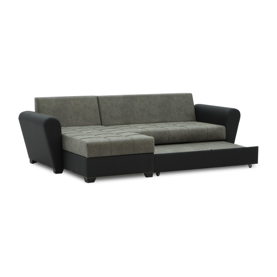 диван HOBEL CORNER MODERN BLACK 4503/ GREY RONALDO 1808 (4)
