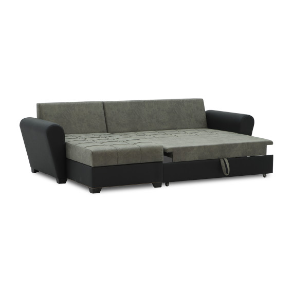 диван HOBEL CORNER MODERN BLACK 4503/ GREY RONALDO 1808 (4)