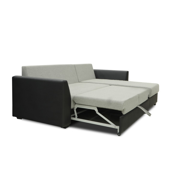 დივანი HOBEL CORNER MODERN LUXE BLACK 4503/ LIGHT GREY ASTERI 3 (4)