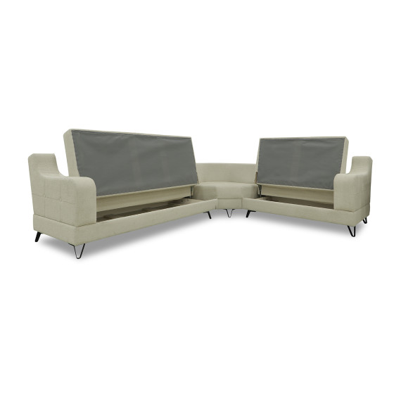 დივანი HOBEL CORNER NEW YORK BLACK KAX-0432-0125 CREAM BEATTO 1065/ LAMENIA 1016 R (4)