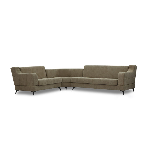 დივანი HOBEL CORNER NEW YORK BROWN BEATTO 1015/ LAMENIA 1016 L (4)
