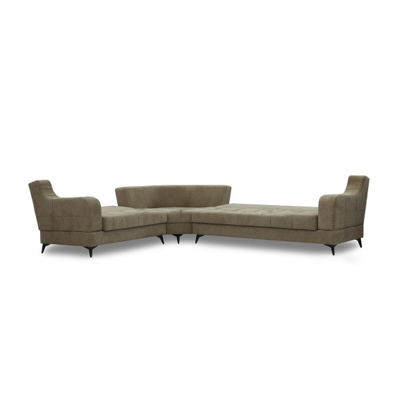 დივანი HOBEL CORNER NEW YORK BROWN BEATTO 1015/ LAMENIA 1016 L (4)