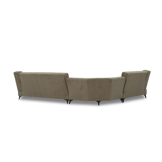 დივანი HOBEL CORNER NEW YORK BROWN BEATTO 1015/ LAMENIA 1016 L (4)