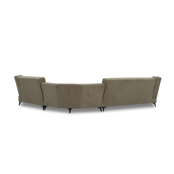 დივანი HOBEL CORNER NEW YORK BROWN BEATTO 1015/ LAMENIA 1016 R (4)