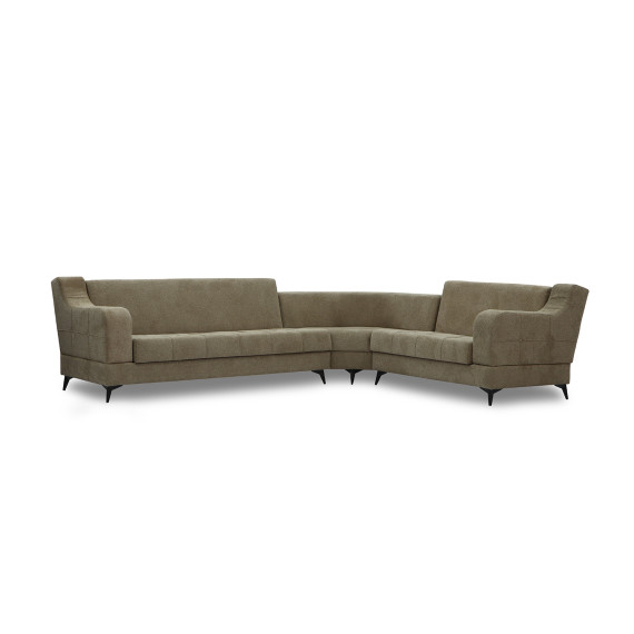 დივანი HOBEL CORNER NEW YORK BROWN BEATTO 1015/ LAMENIA 1016 R (4)