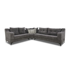 დივანი HOBEL CORNER NEW YORK  GREY BEATTO 1036/ LAMENIA 1011 L (4)