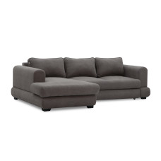 დივანი HOBEL CORNER SIDNEY PLUS DARK CAPPUCCINO BUKLE 7 L (3)