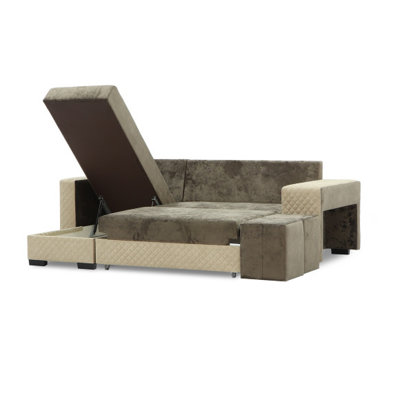 диван HOBEL CORNER SONYA BROWN MONACO 5/BROWN  BONCUK 6 L (5)