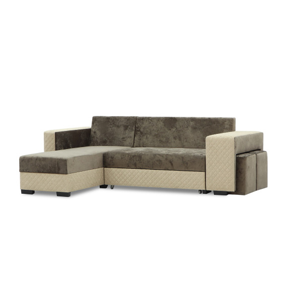 диван HOBEL CORNER SONYA BROWN MONACO 5/BROWN  BONCUK 6 L (5)
