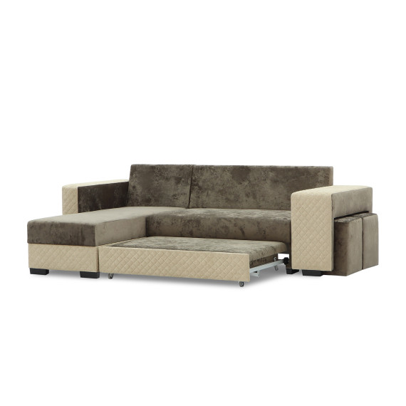диван HOBEL CORNER SONYA BROWN MONACO 5/BROWN  BONCUK 6 L (5)