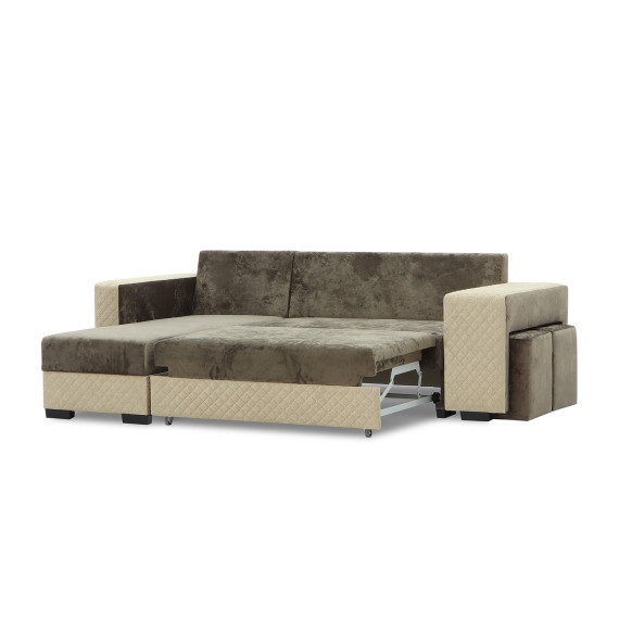 диван HOBEL CORNER SONYA BROWN MONACO 5/BROWN  BONCUK 6 L (5)