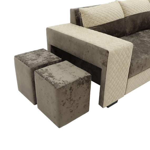 диван HOBEL CORNER SONYA BROWN MONACO 5/BROWN  BONCUK 6 R (5)
