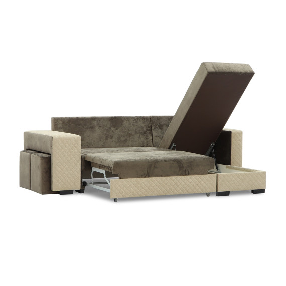 диван HOBEL CORNER SONYA BROWN MONACO 5/BROWN  BONCUK 6 R (5)