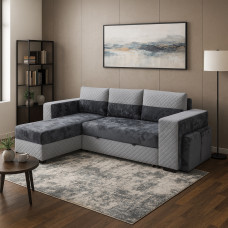 დივანი HOBEL CORNER SONYA F/P LIGHT GREY MONACO 13/GREY BONCUK 19 L (5)