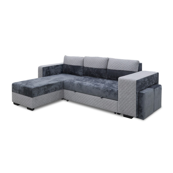 დივანი HOBEL CORNER SONYA DARK GREY MONACO 15/ LIGHT GREY BONCUK 19 L (5)