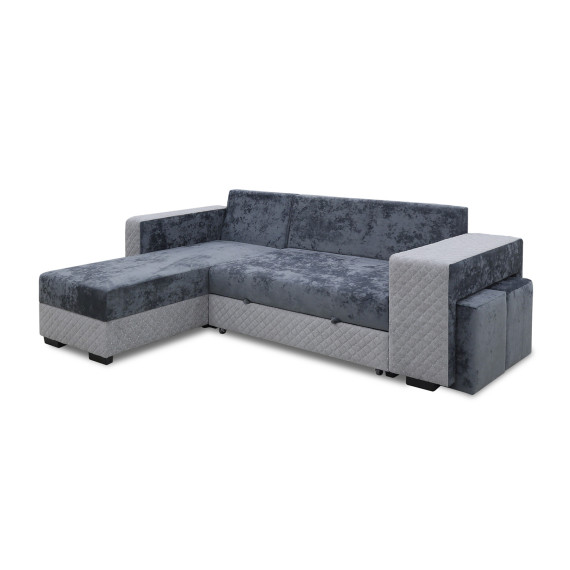 დივანი HOBEL CORNER SONYA DARK GREY MONACO 15/ LIGHT GREY BONCUK 19 L (5)
