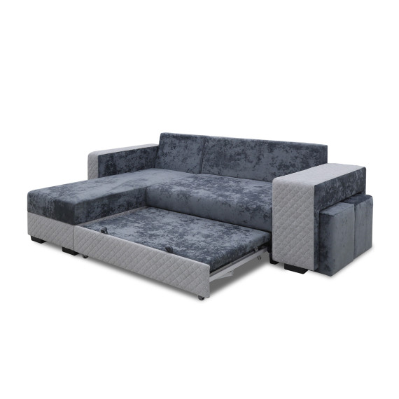 დივანი HOBEL CORNER SONYA DARK GREY MONACO 15/ LIGHT GREY BONCUK 19 L (5)