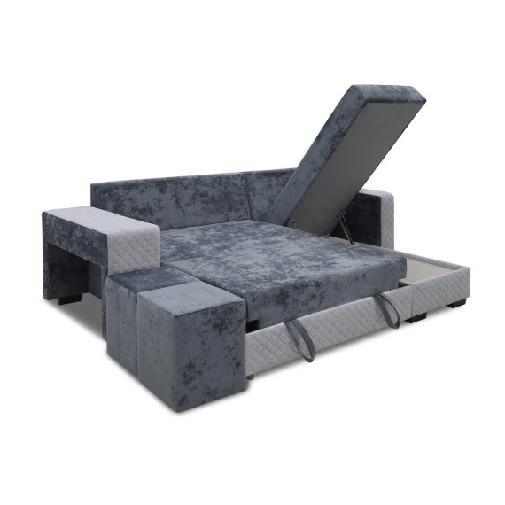 დივანი HOBEL CORNER SONYA DARK GREY MONACO 15/ LIGHT GREY BONCUK 19 R (5)