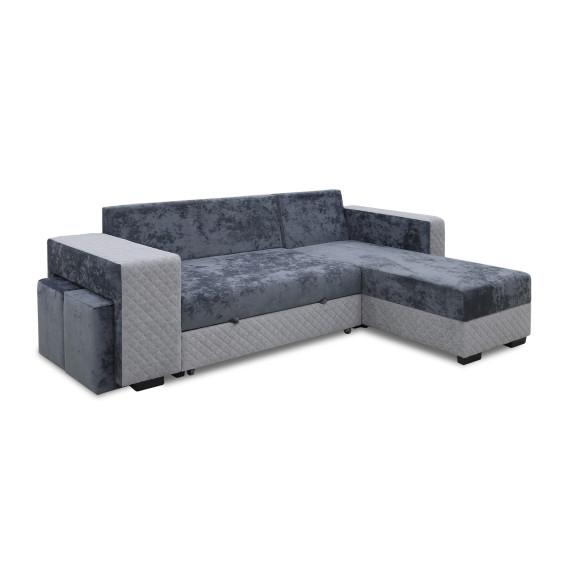 დივანი HOBEL CORNER SONYA DARK GREY MONACO 15/ LIGHT GREY BONCUK 19 R (5)