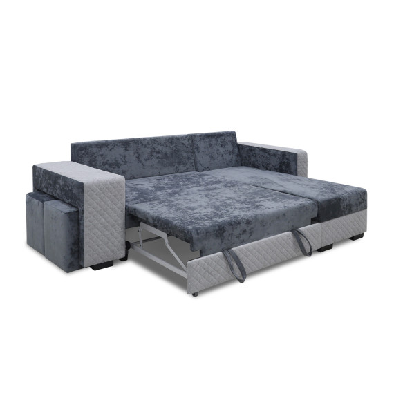 დივანი HOBEL CORNER SONYA DARK GREY MONACO 15/ LIGHT GREY BONCUK 19 R (5)