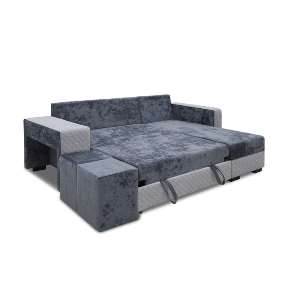 დივანი HOBEL CORNER SONYA DARK GREY MONACO 15/ LIGHT GREY BONCUK 19 R (5)
