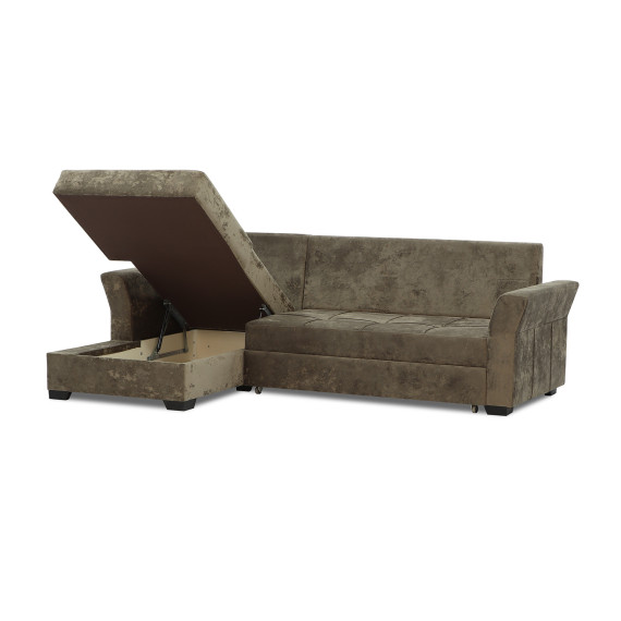 диван HOBEL CORNER TEXAS BROWN MONACO 5 L (5)
