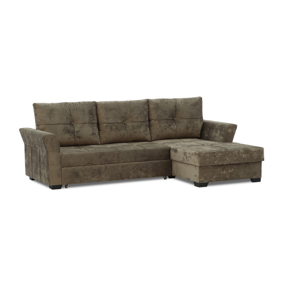 sofa HOBEL CORNER TEXAS BROWN MONACO 5 R (5)