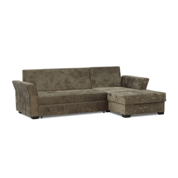 sofa HOBEL CORNER TEXAS BROWN MONACO 5 R (5)