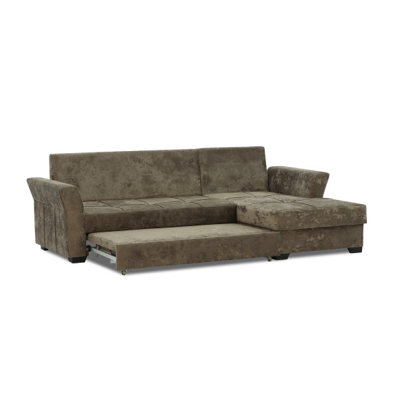 sofa HOBEL CORNER TEXAS BROWN MONACO 5 R (5)