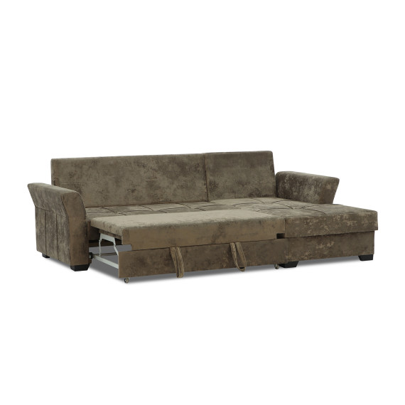 sofa HOBEL CORNER TEXAS BROWN MONACO 5 R (5)