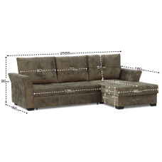 диван HOBEL CORNER TEXAS BROWN MONACO 5 R (5)