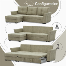 sofa HOBEL CORNER TEXAS CREAM RONALDO 1803 L (5)