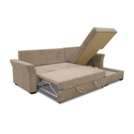 დივანი HOBEL CORNER TEXAS LIGHT BROWN BEATTO 1015 R (5)