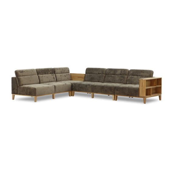 диван HOBEL CORNER WOOD DARK CAPPUCCINO MONACO 5/ INFINITY 103/INFINITY 290 L(5)