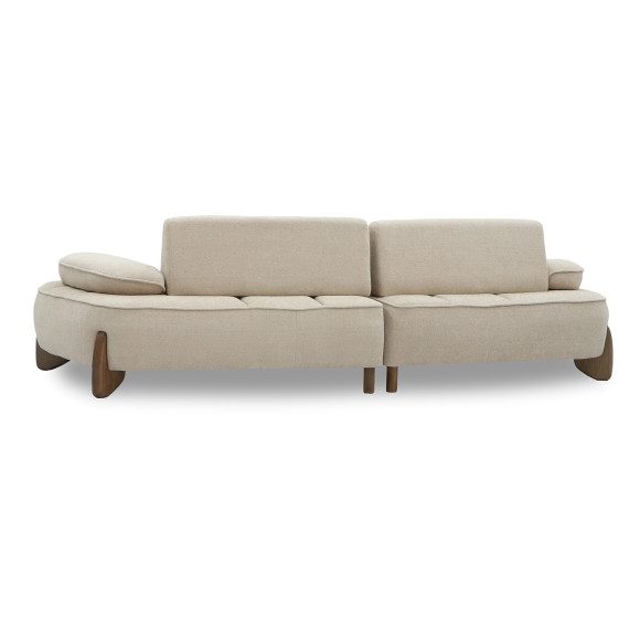 sofa HOBEL DANIA 2 STR CREAM BONCUK 4/ BROWN BEATTO 1012 (2)