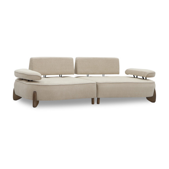 sofa HOBEL DANIA 2 STR CREAM BONCUK 4/ BROWN BEATTO 1012 (2)