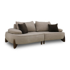 sofa HOBEL DANIA 2 STR OAK CREAM BONCUK 4/ BROWN BELLA 6 (3)