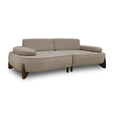 sofa HOBEL DANIA 2 STR OAK CREAM BONCUK 4/ BROWN BELLA 6 (3)