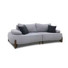 sofa HOBEL DANIA 2 STR OAK LIGHT GREY BONCUK 18/ DARK GREY BELLA 14 (3)