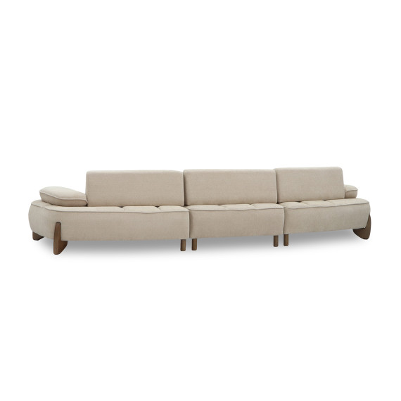 sofa HOBEL DANIA 3 STR CREAM BONCUK 4/ BROWN BEATTO 1012 (3)