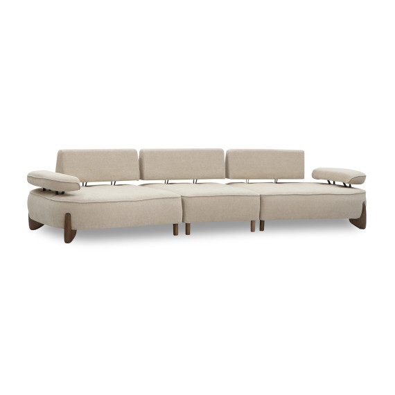 sofa HOBEL DANIA 3 STR CREAM BONCUK 4/ BROWN BEATTO 1012 (3)