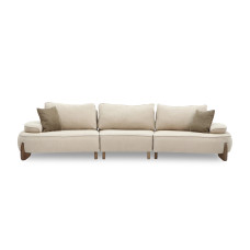 диван HOBEL DANIA 3 STR/ 14sm CREAM BONCUK 4/ BROWN BEATTO 1012 (4)