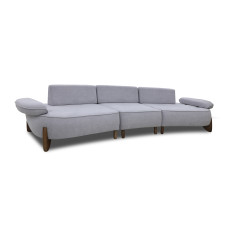 sofa HOBEL DANIA 3 STR OAK LIGHT GREY BONCUK 18/ DARK GREY BELLA 14 (4)