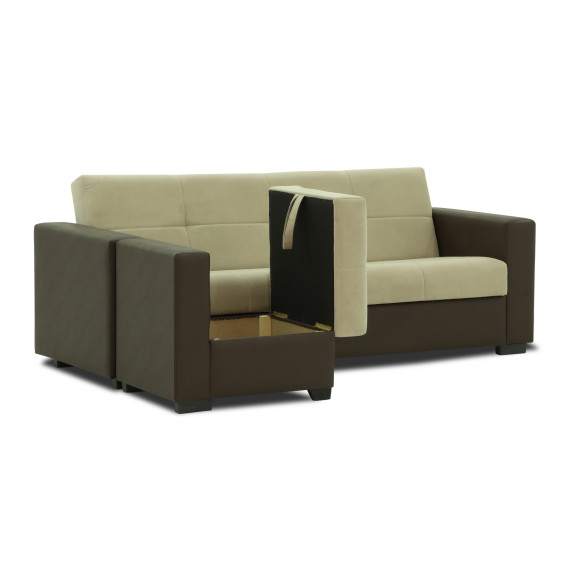 გარნიტური HOBEL FLY+PUFIK COFFEE V460/ LIGHT BROWN SCANDI 4 (3)