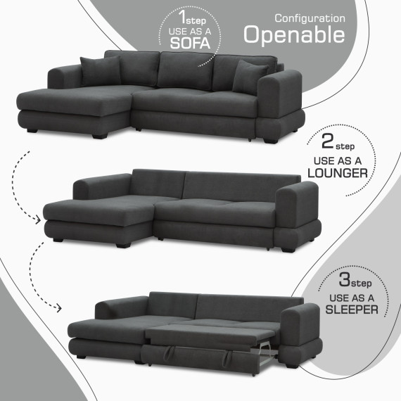 диван HOBEL CORNER SIDNEY PLUS DARK GREY BUKLE 15 L (3)