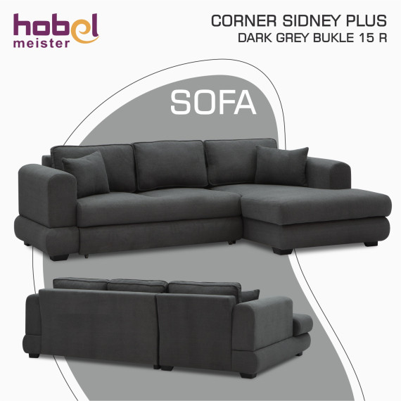 диван HOBEL CORNER SIDNEY PLUS DARK GREY BUKLE 15 R (3)