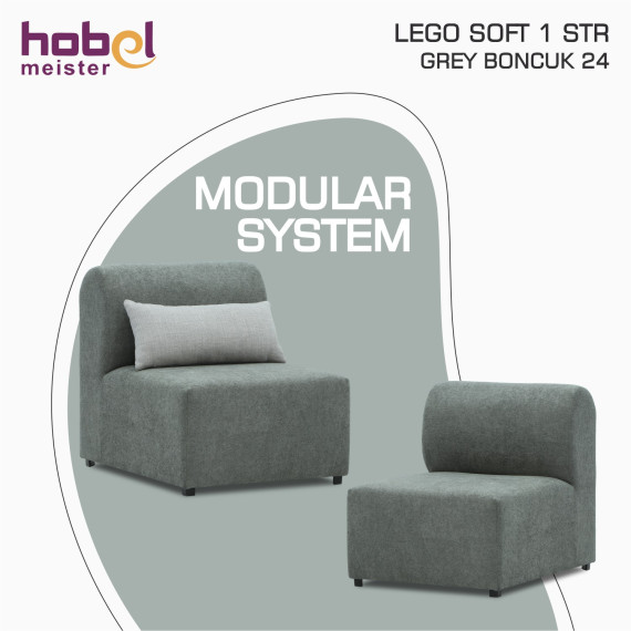 кресло HOBEL LEGO SOFT 1 STR GREY BONCUK 24 (1)
