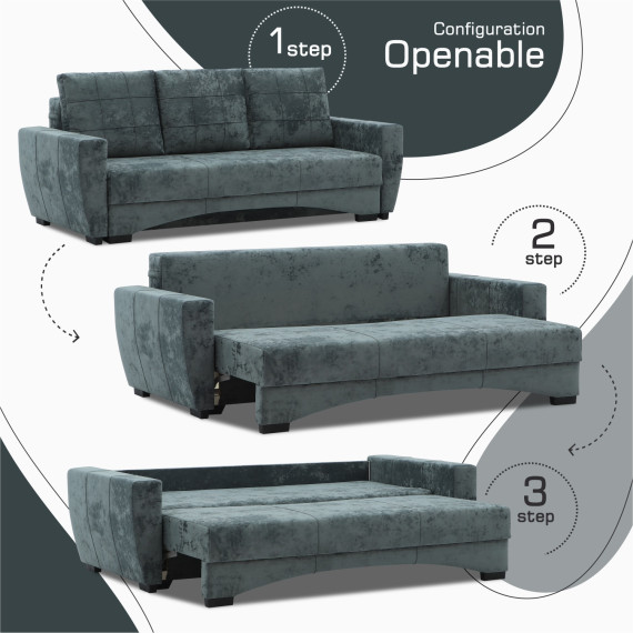 гарнитур HOBEL LI 3+1+1 F/P DARK GREY MONACO 15 (5)