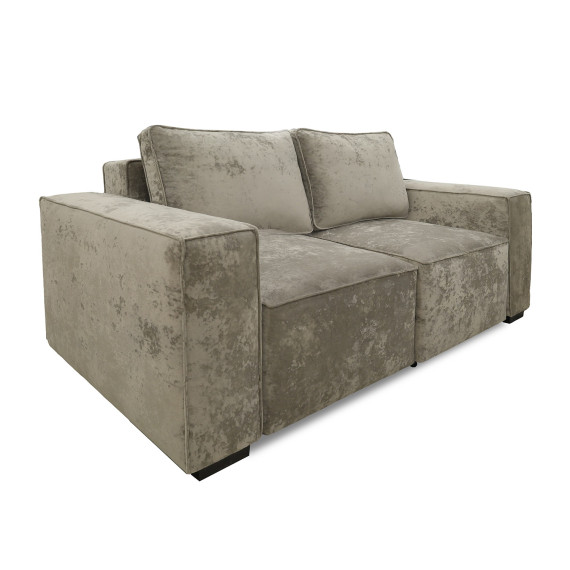 диван HOBEL LOTUS 2 STR CAPPUCCINO MONACO 4/ NIAGARA GREY (2)